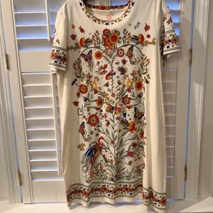 Printer Scarf t-shirt dress xL